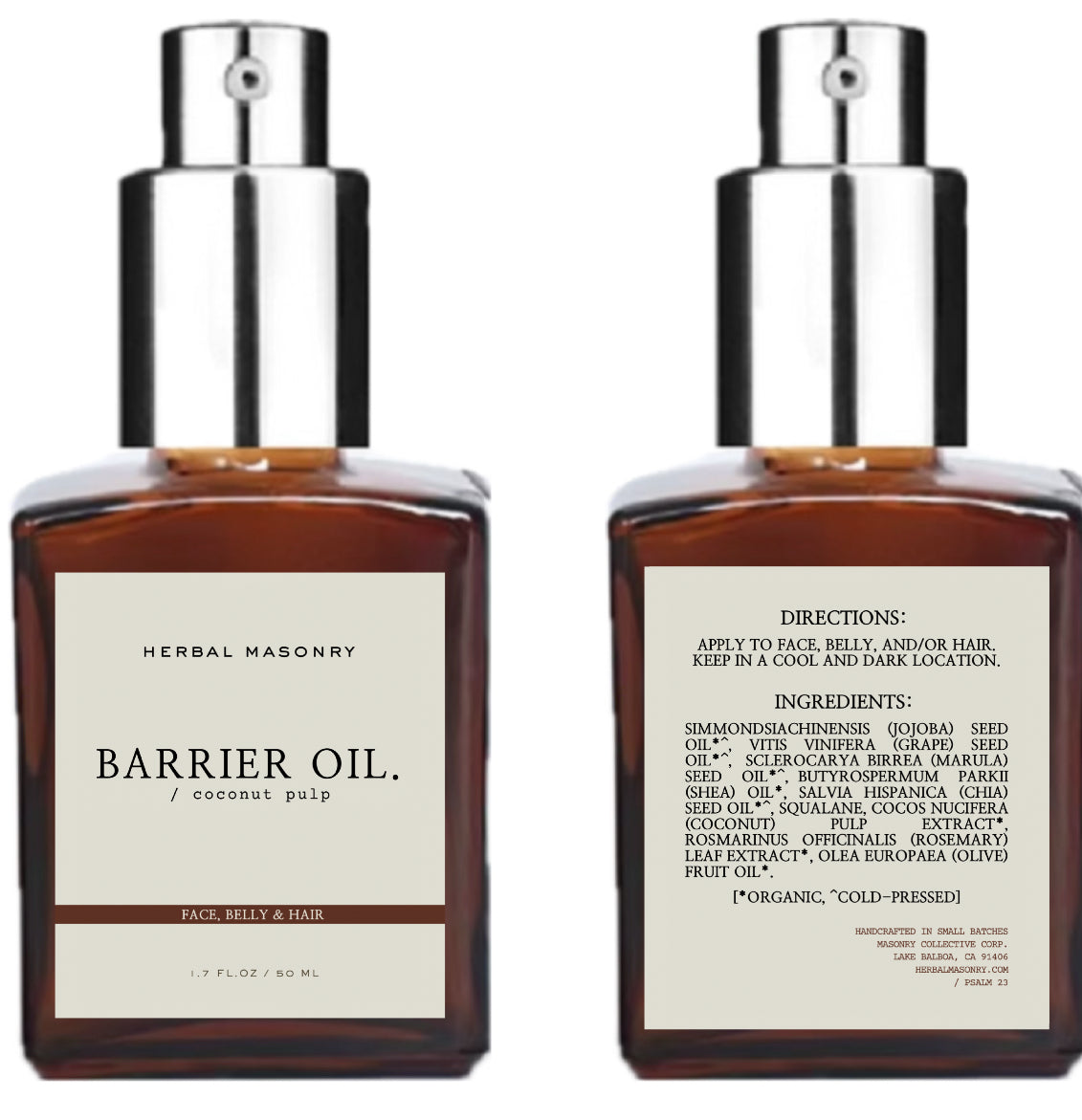 BARRIER OIL - coconut pulp