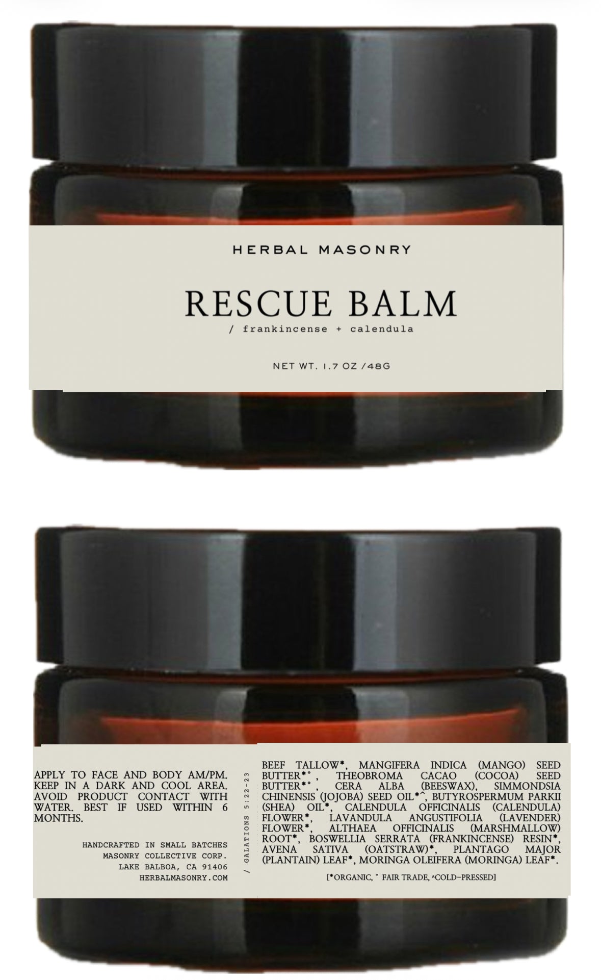 RESCUE BALM - frankincense + calendula