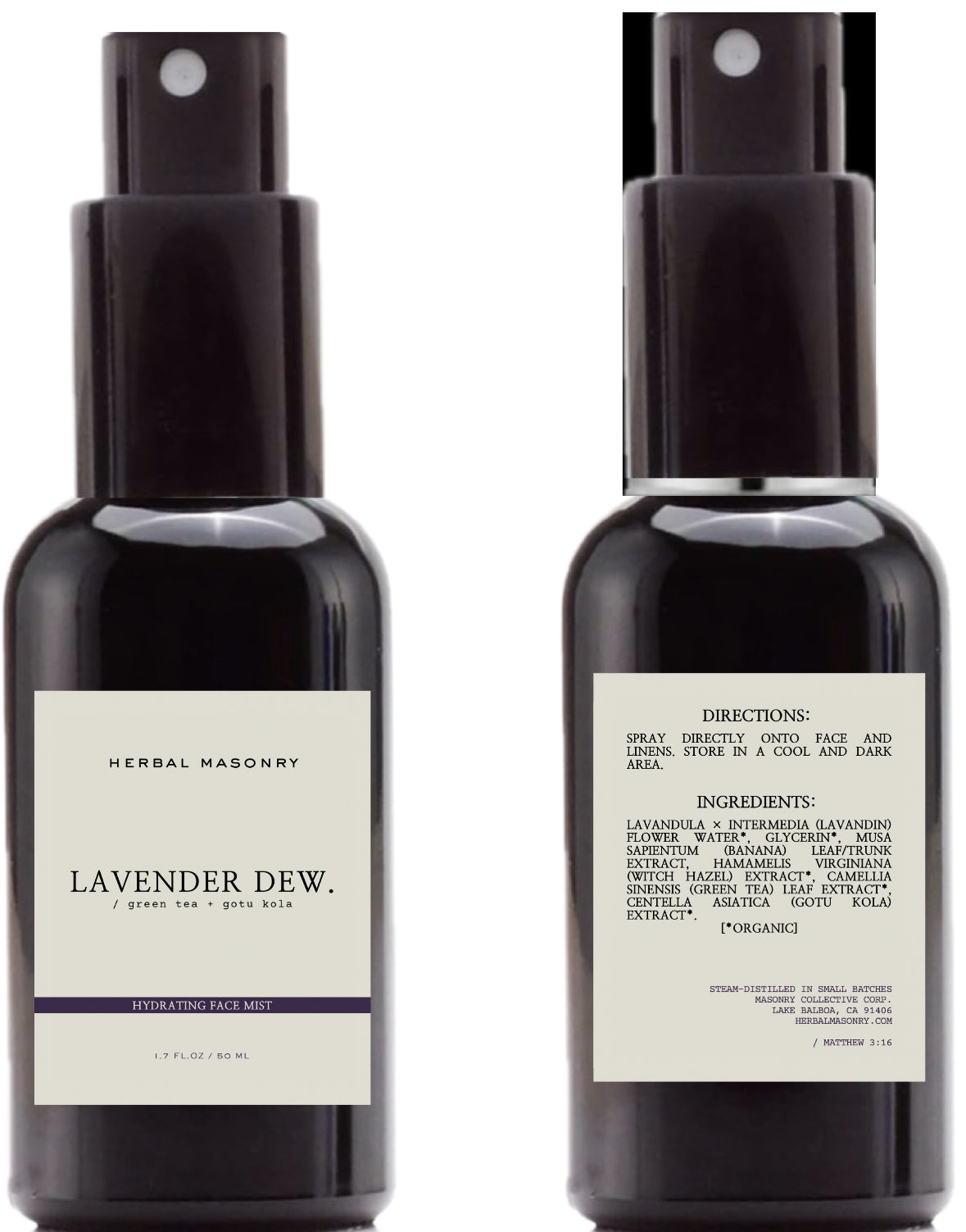 LAVENDER DEW - green tea + gotu kola